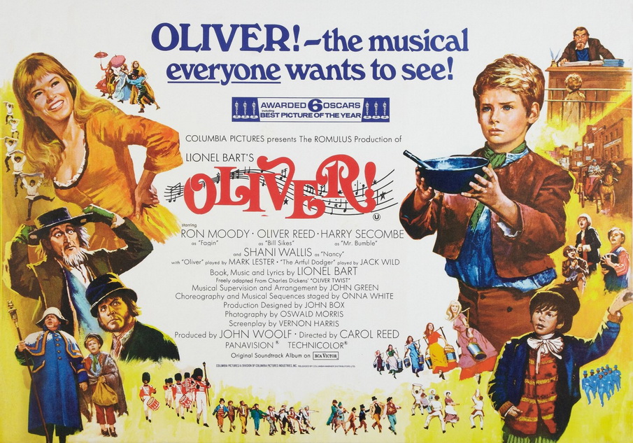 Музыкальный фильм Оливер 1968.
